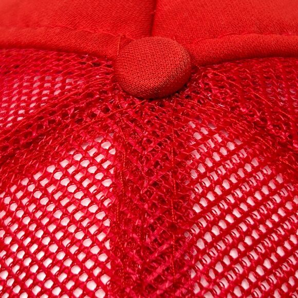 Vintage Super Bowl XXIII Trucker Hat Baseball Cap San Francisco 49ers 80s Red - Picture 7 of 13